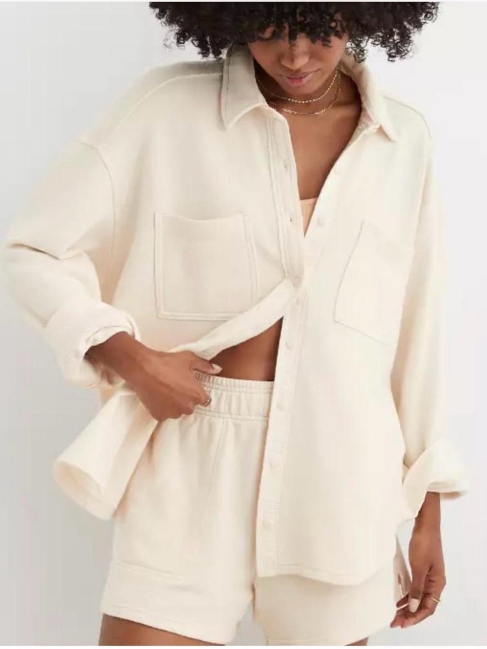 Aerie Lumber Jane button down shacket size XXS